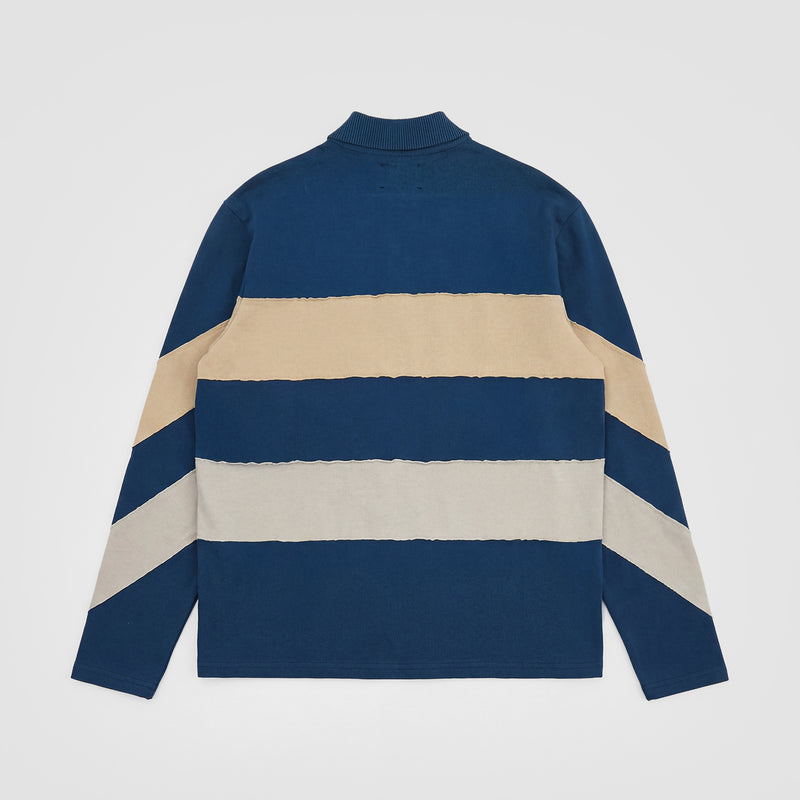 Curva Polo Manica Lunga Navy Rugby