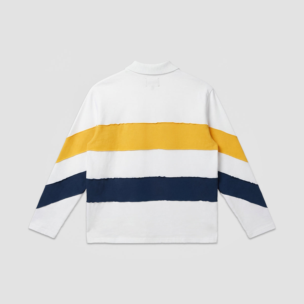 Curva Rugby Polo Long Sleeve White