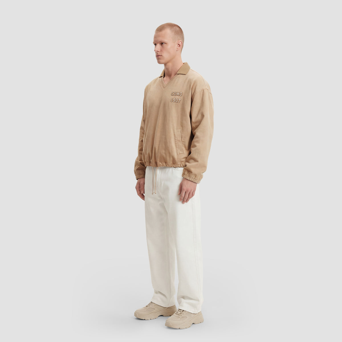 Curva Canvas Overshirt Beige