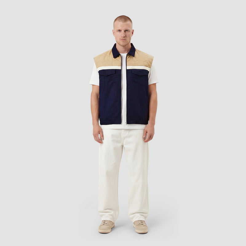 Curva Gilet Nylon Navy