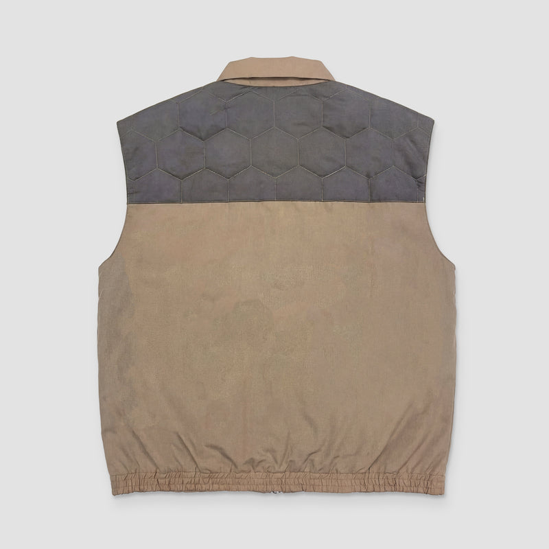 Curva Gilet Nylon Beige