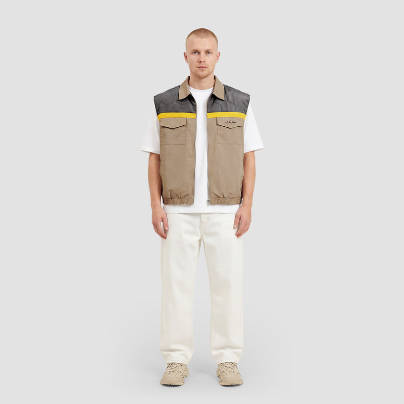 Curva Gilet Nylon Beige