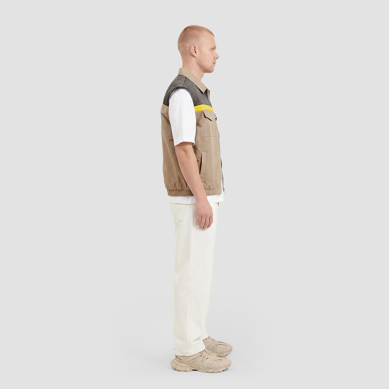 Curva Gilet Nylon Beige
