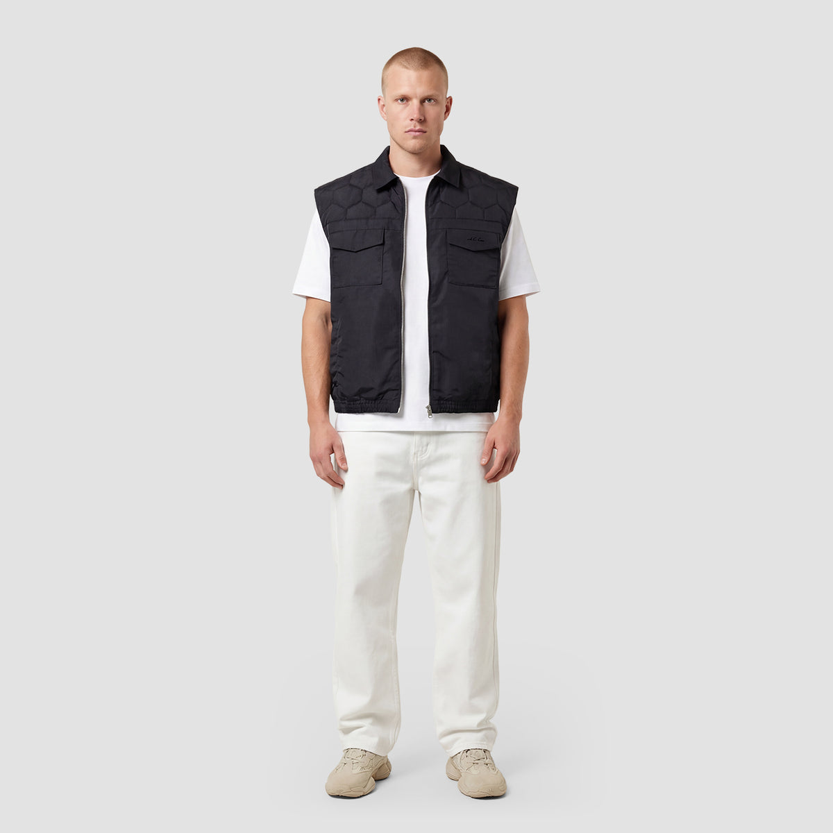 Curva Gilet Nylon Nero
