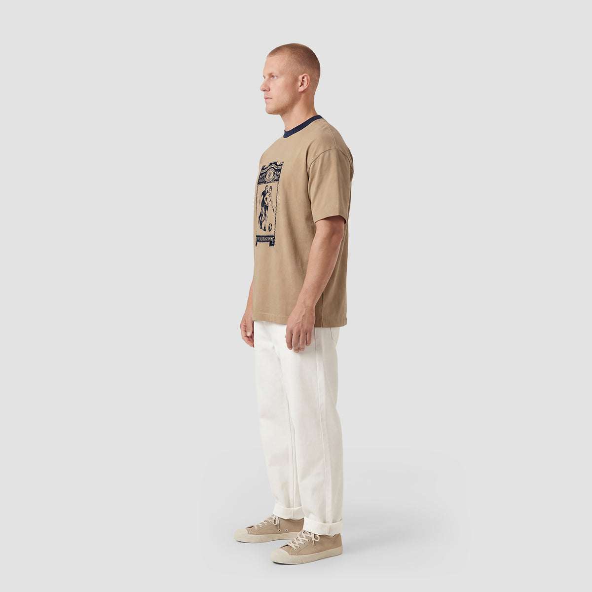 Curva Kick T-Shirt Beige
