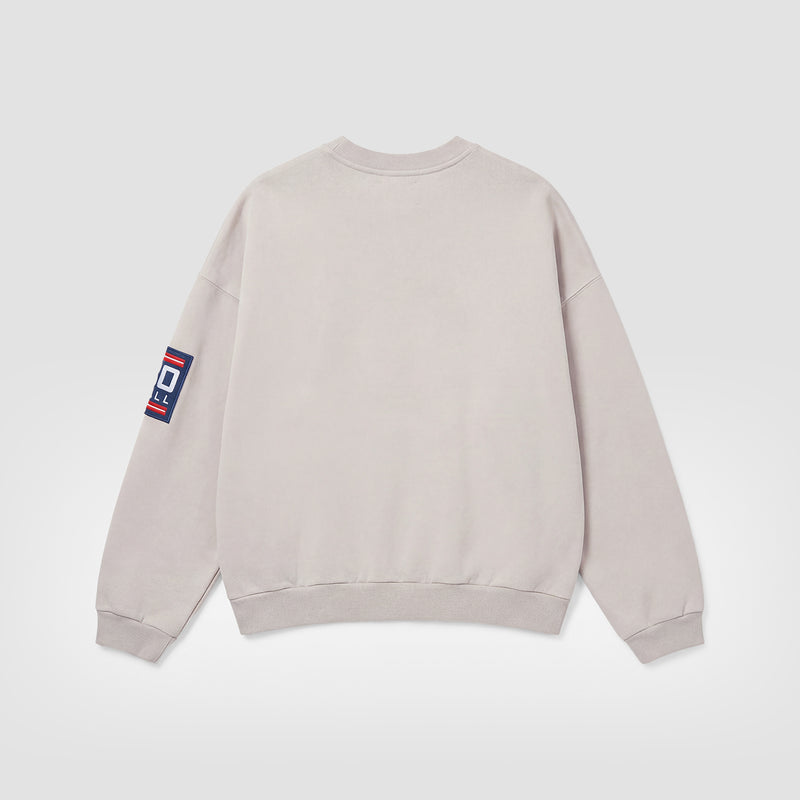 Curva Scudetti Felpa Girocollo Grigio