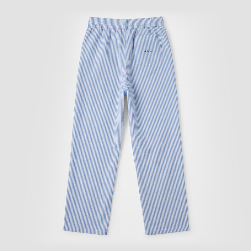 Curva Poplin Pantaloni Azzurro Chiaro