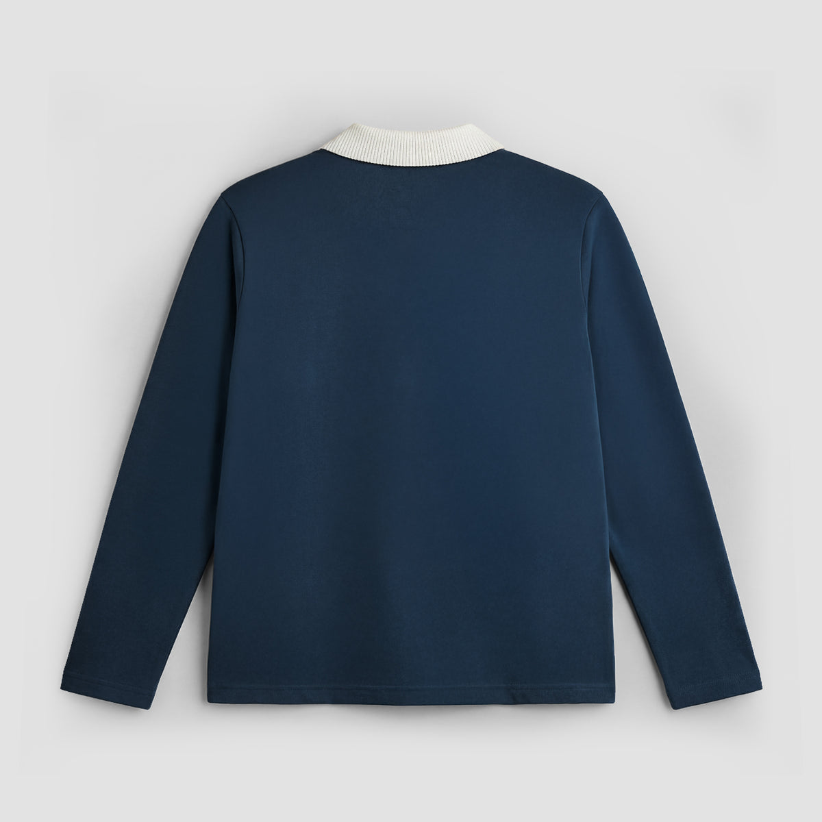 Curva Campo Da Calcio Polo Manica Lunga Navy