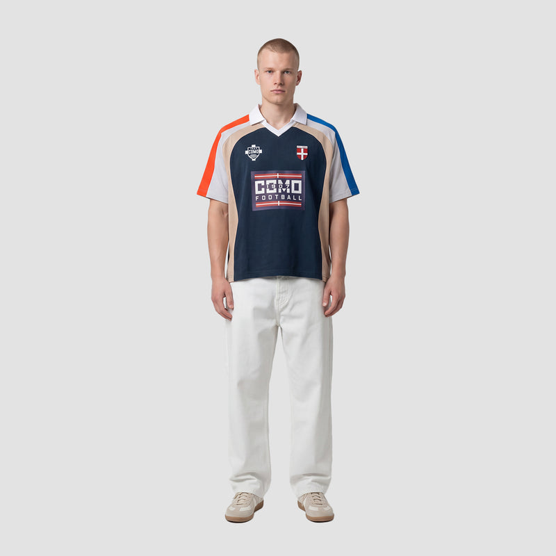 Curva Como 1907 Polo Manica Corta Navy