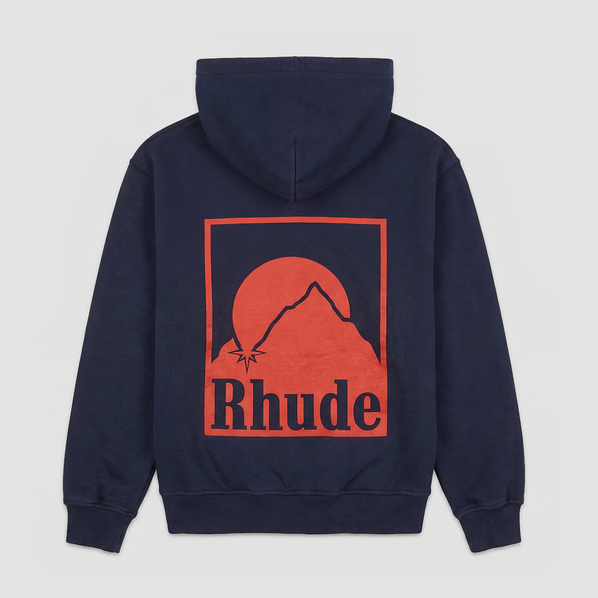 RHUDE Moonlight Badge Full Zip Hoodie Navy