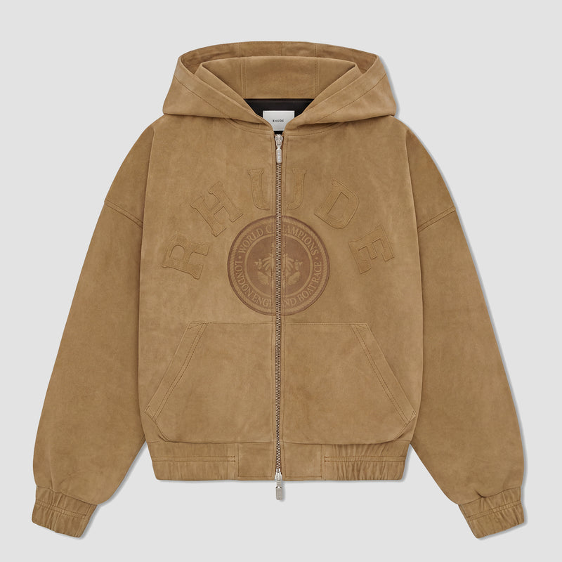 RHUDE Suede Crest Hoodie