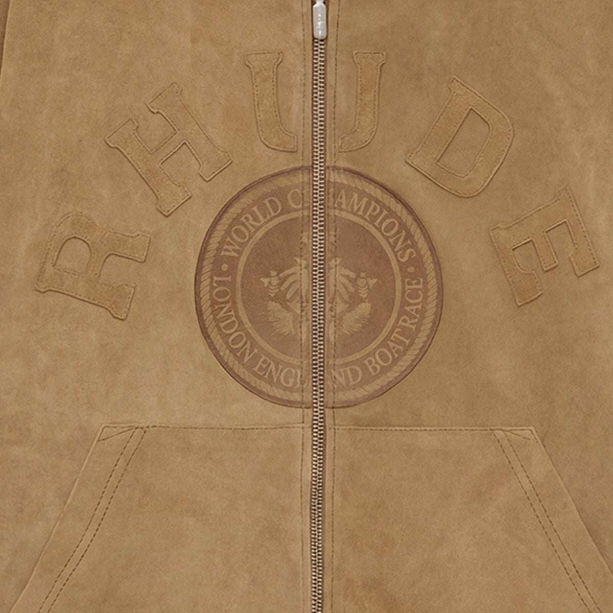 RHUDE Suede Crest Hoodie
