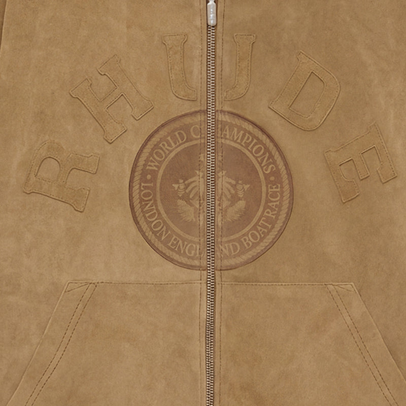 RHUDE Suede Crest Hoodie