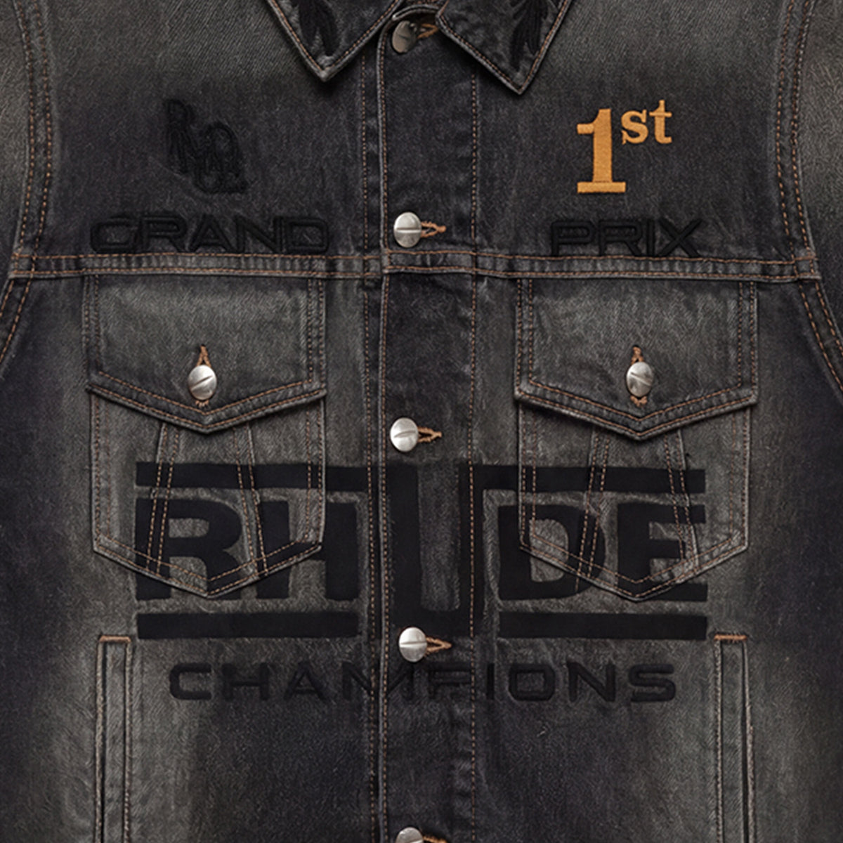 RHUDE Tire Denim Trucker Jacket