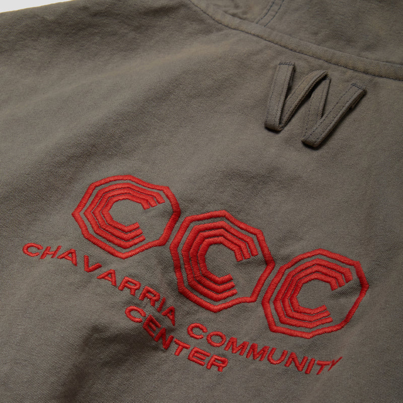 Willy Chavarria Juggernaut Workwear Hoodie Concrete