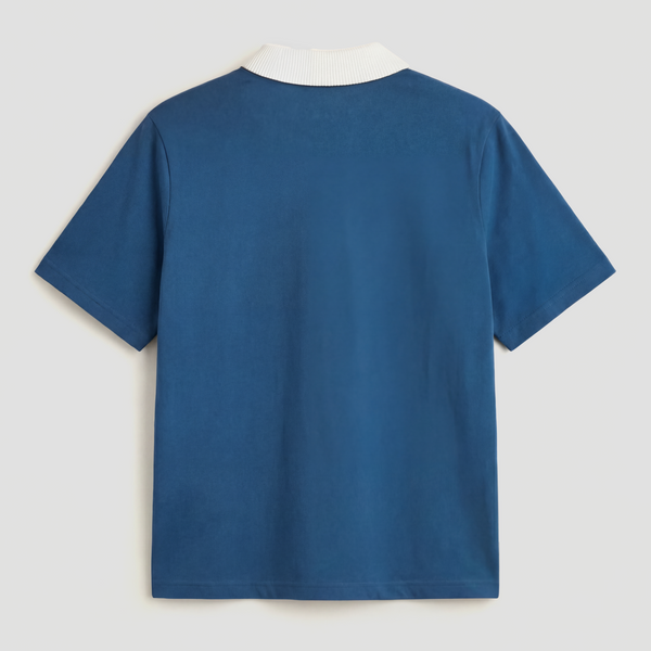 Curva Football Field Polo Shortsleeve Navy
