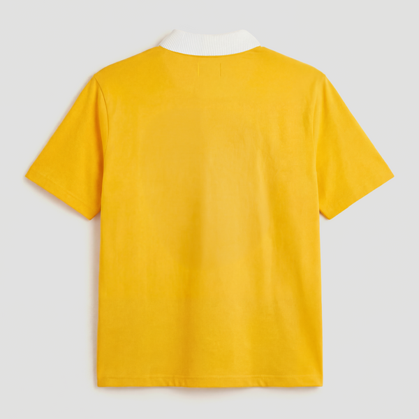 Curva Football Field Polo Shortsleeve Yellow