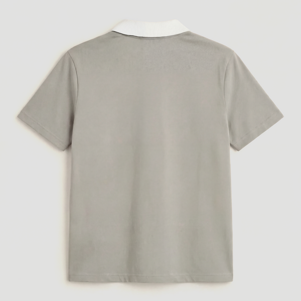 Curva Football Field Polo Shortsleeve Grey