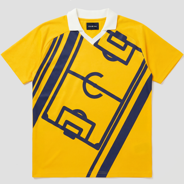 Curva Football Field Polo Shortsleeve Yellow