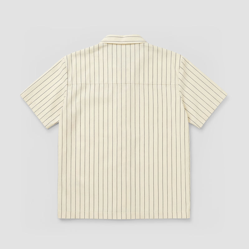 Curva Camicia Maniche Corte Avorio