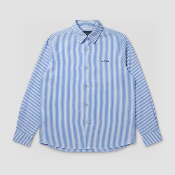 Curva Poplin Long Sleeve Light Blue