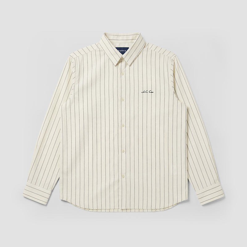 Curva Poplin Manica Lunga Avorio