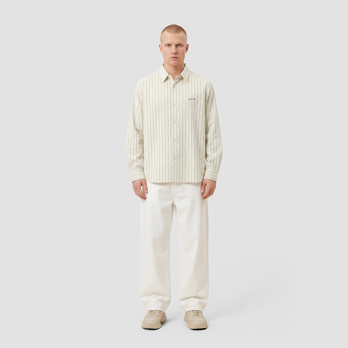 Curva Poplin Manica Lunga Avorio