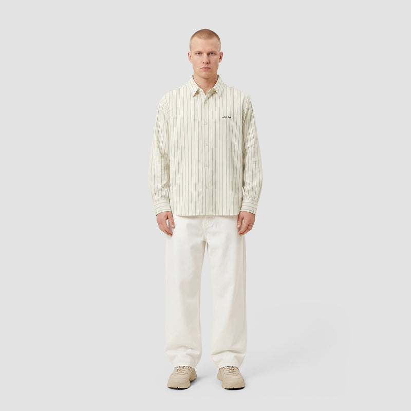 Curva Poplin Manica Lunga Avorio