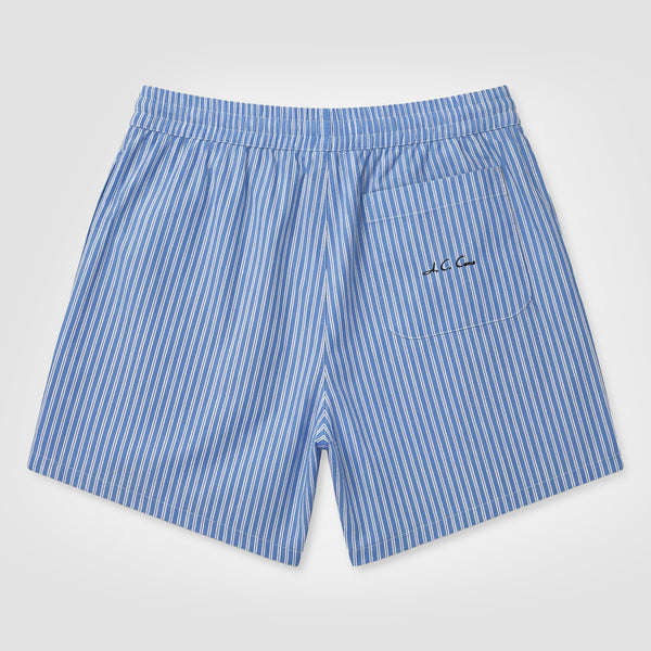 Curva Poplin Shorts Light Blue