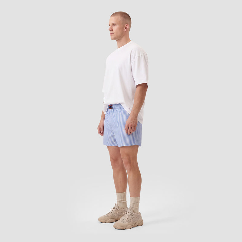 Curva Poplin Shorts Azzurro Chiaro