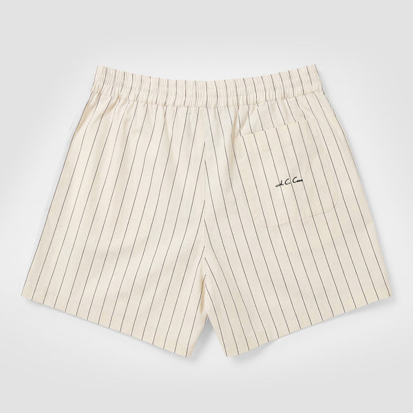 Curva Poplin Shorts Ivory