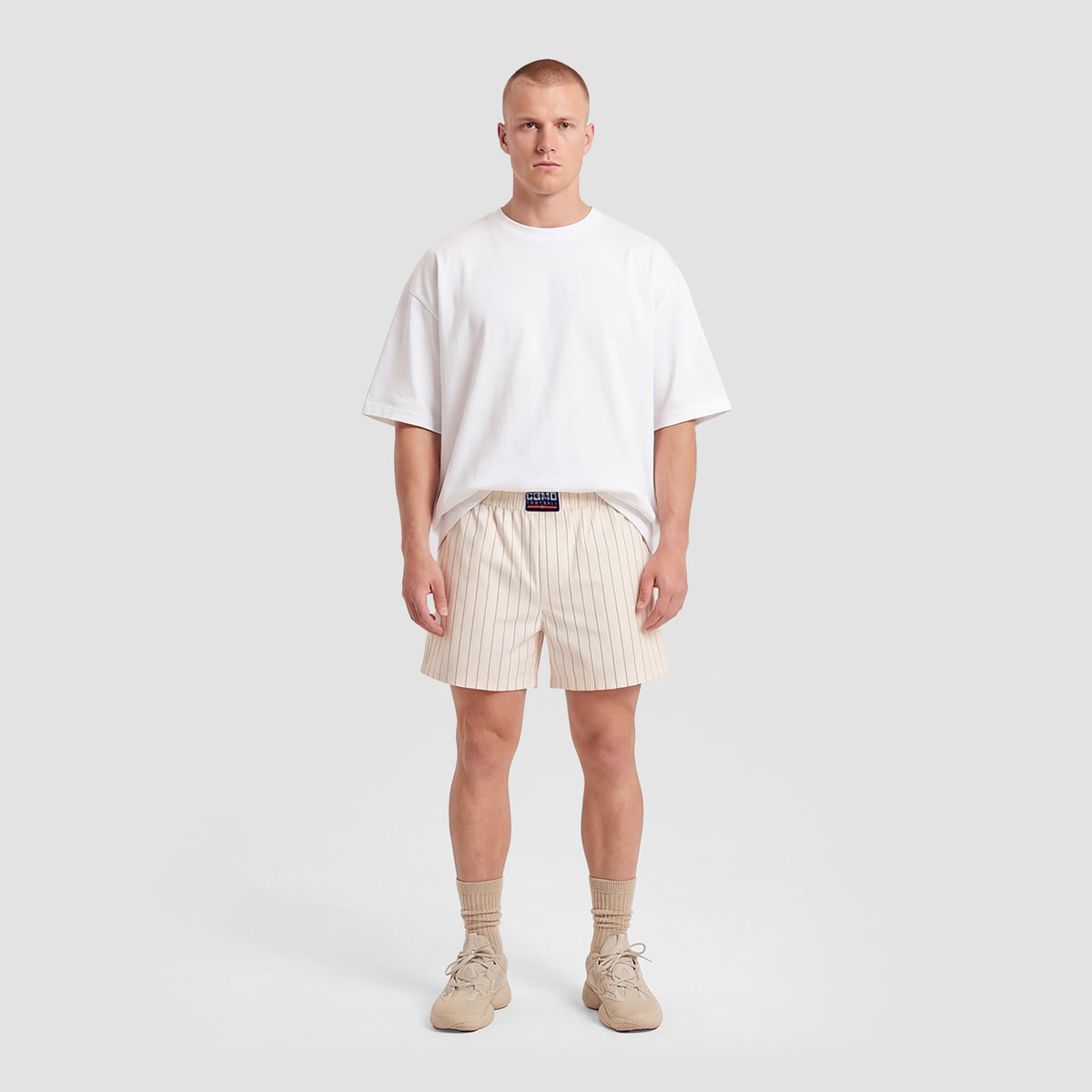 Curva Poplin Shorts Avorio