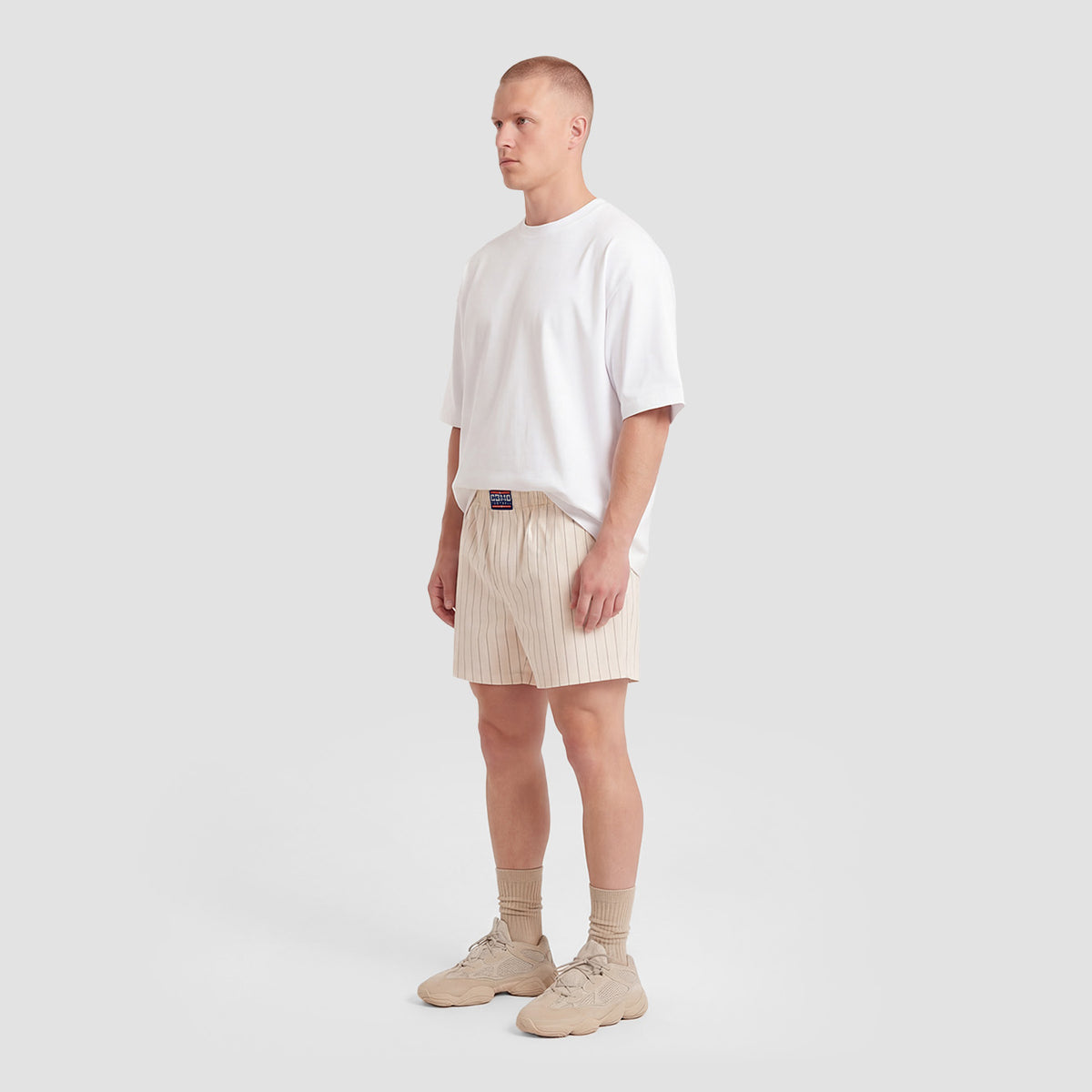 Curva Poplin Shorts Avorio