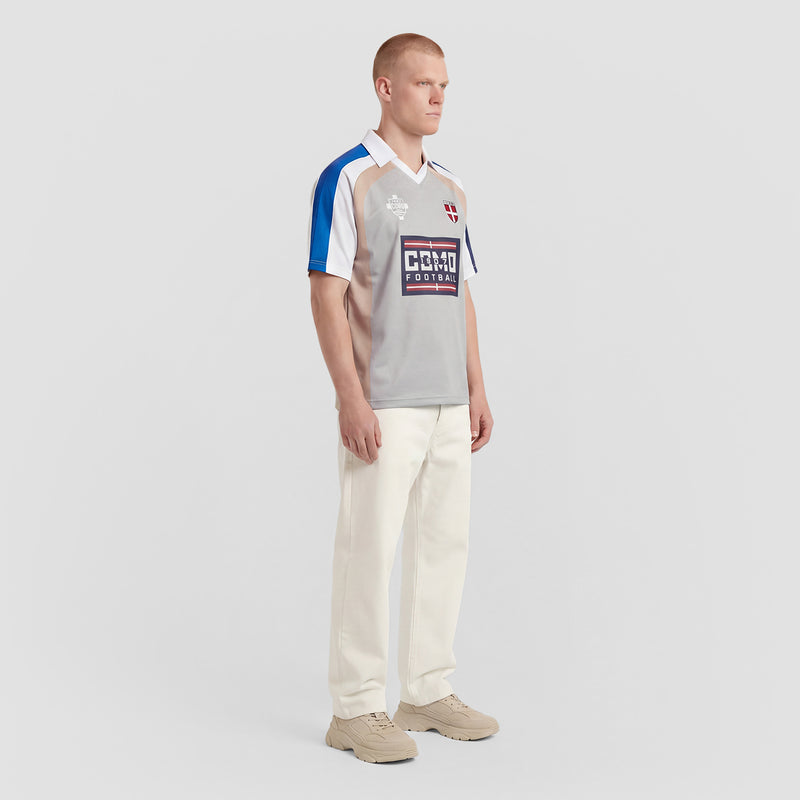 Curva Como 1907 Polo Manica Corta Grigia