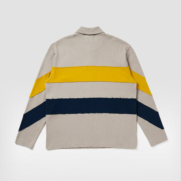 Curva Longlsleeve Polo Rugby Grey