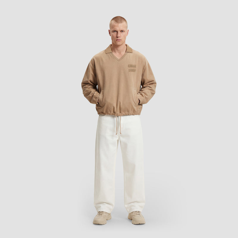 Curva Canvas Overshirt Beige