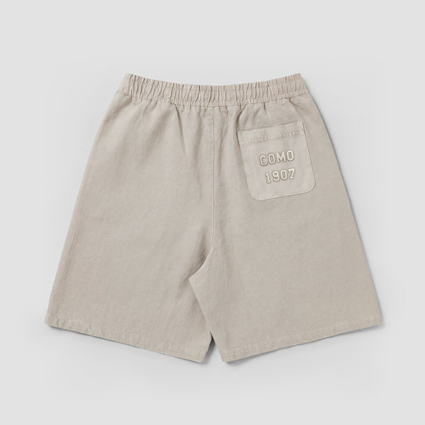 Curva Canvas Baggy Shorts  Grey
