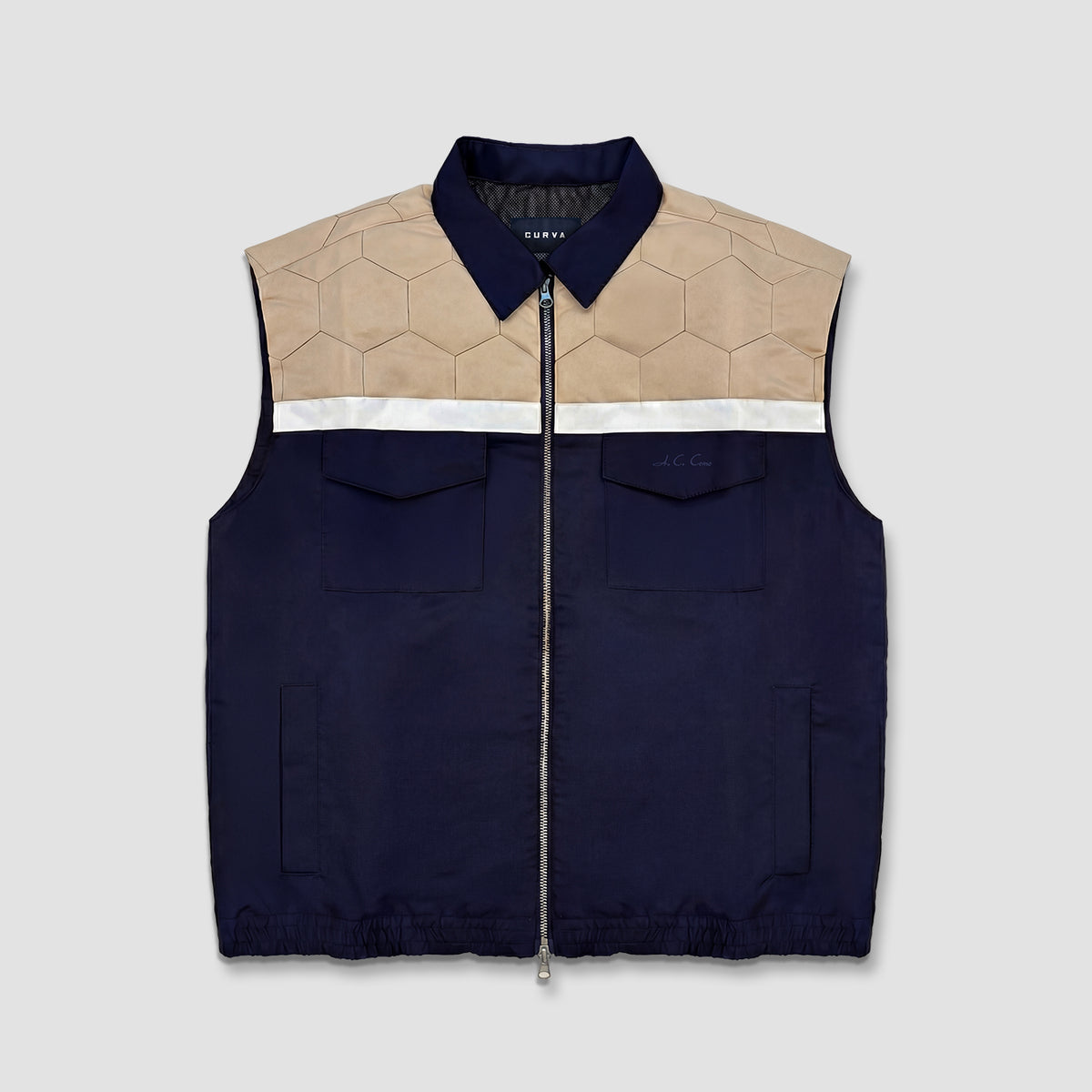 Curva Gilet Nylon Navy