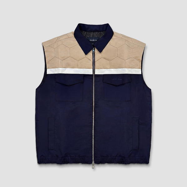 Curva Nylon Vest Navy