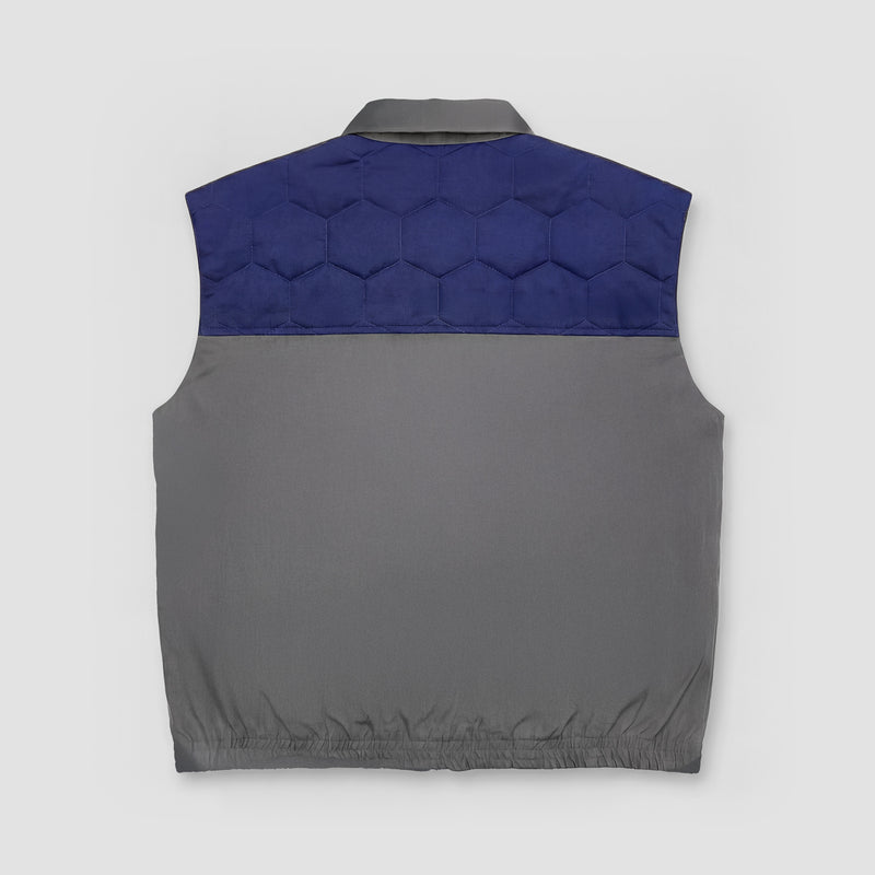 Curva Gilet Nylon Grigio