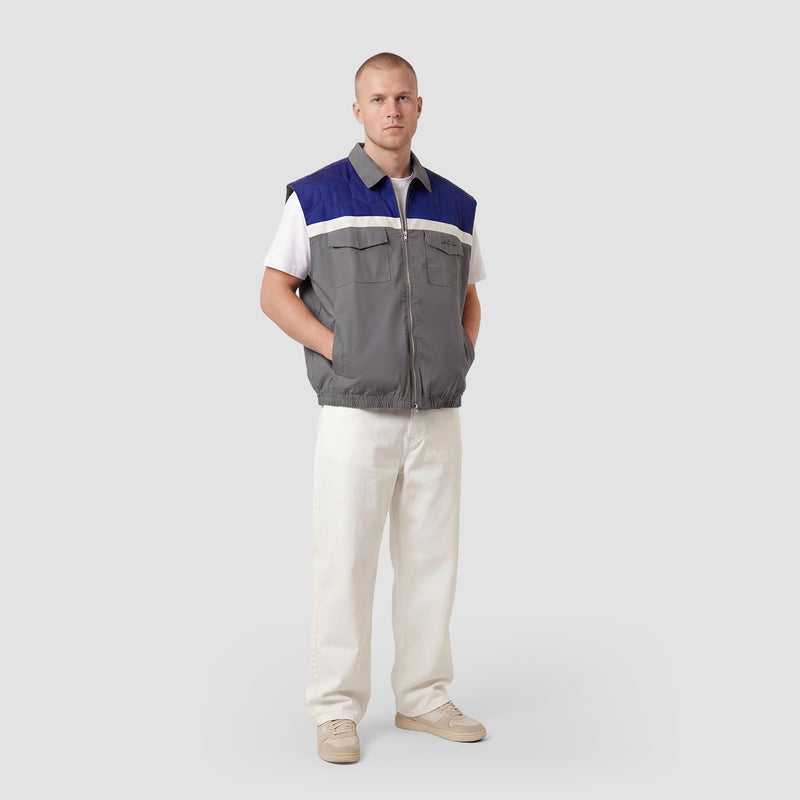 Curva Gilet Nylon Grigio