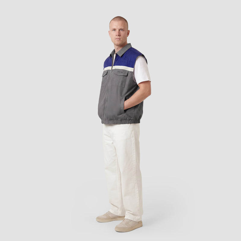 Curva Gilet Nylon Grigio