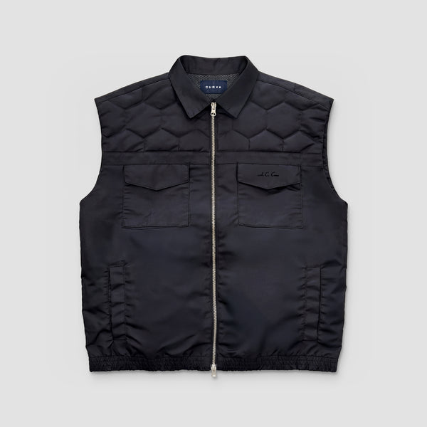 Curva Nylon Vest Black