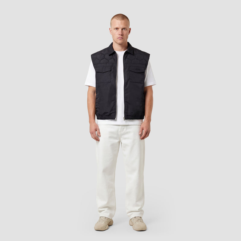 Curva Gilet Nylon Nero