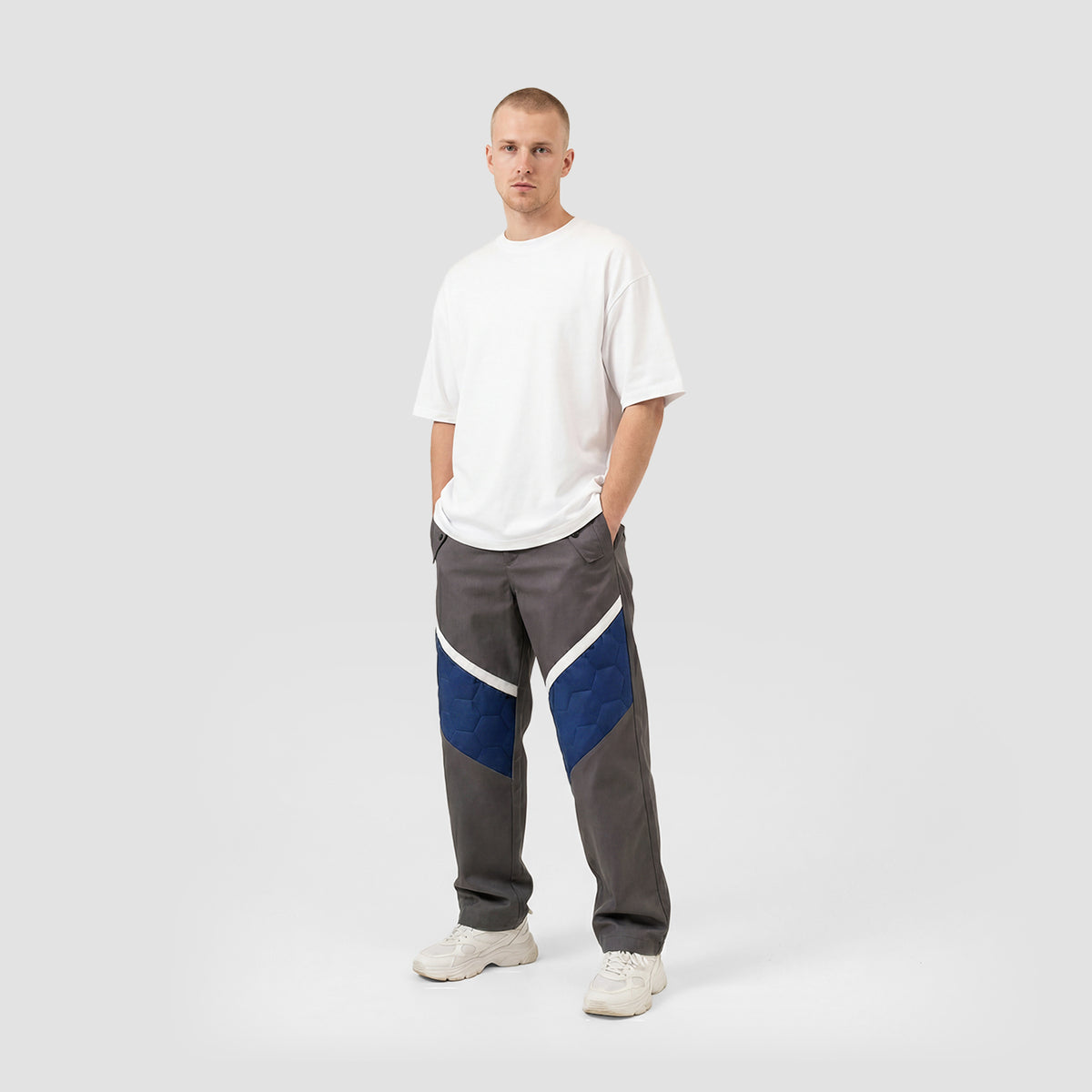 Curva Nylon Pantaloni Track Grigio