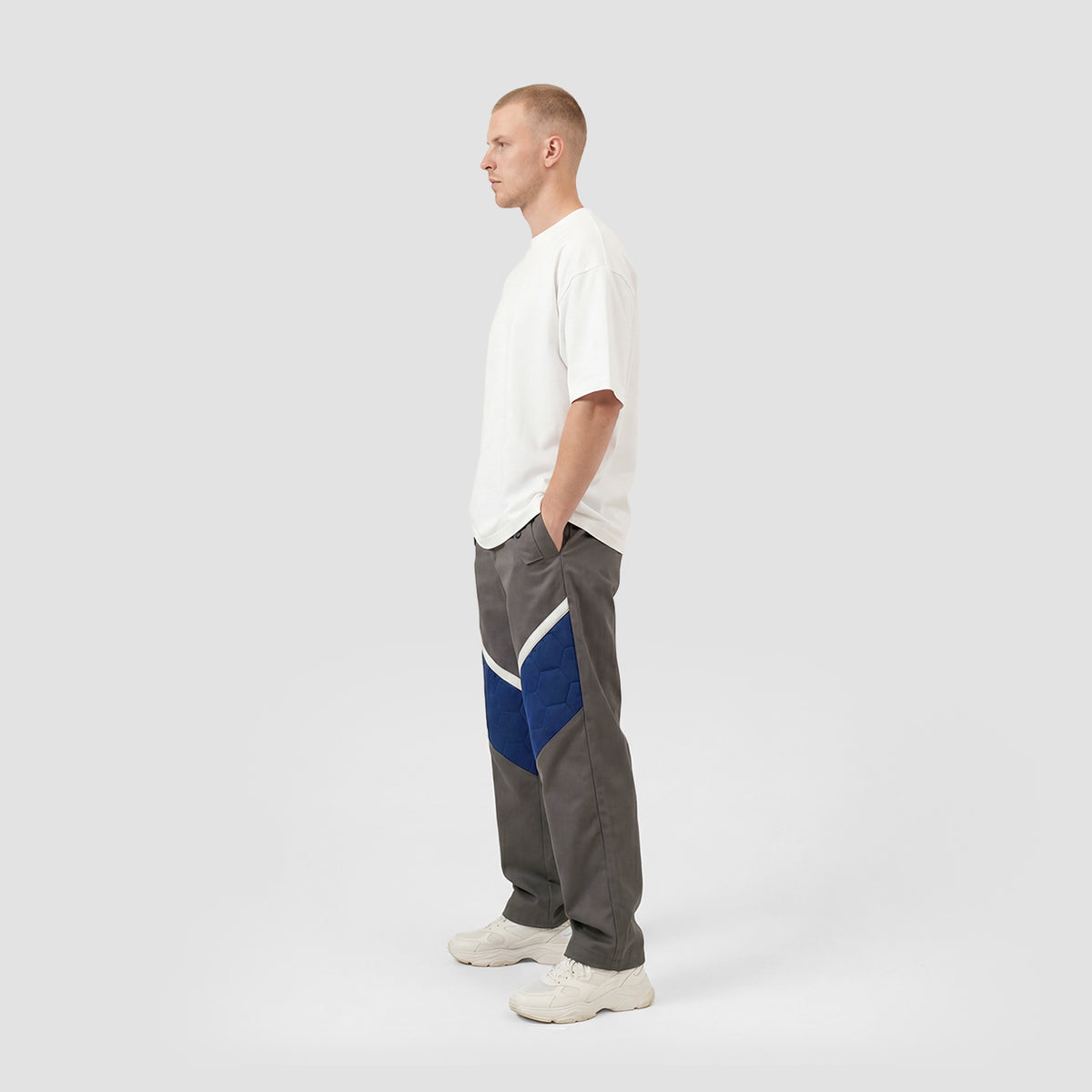 Curva Nylon Pantaloni Track Grigio