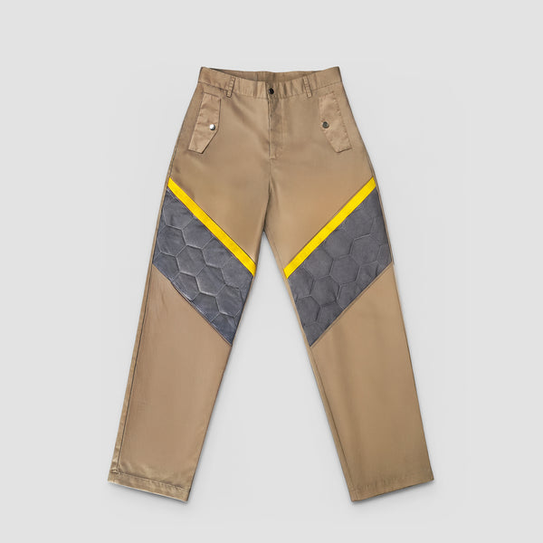 Curva Nylon Track Pants Sand
