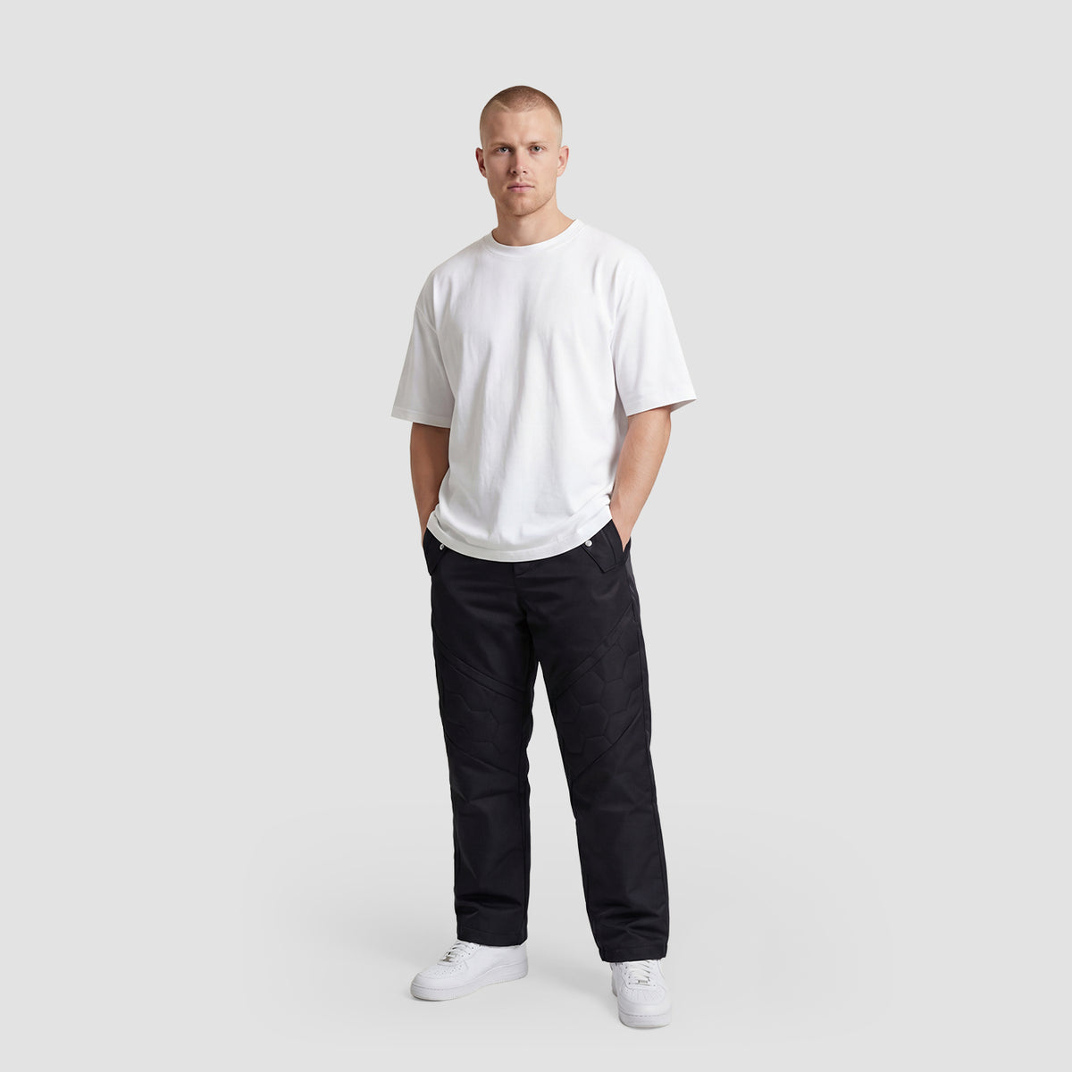 Curva Nylon Pantaloni Track Nero