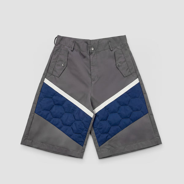 Curva Nylon Baggy Shorts  Grey