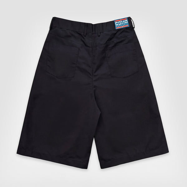Curva Nylon Baggy Shorts  Black 